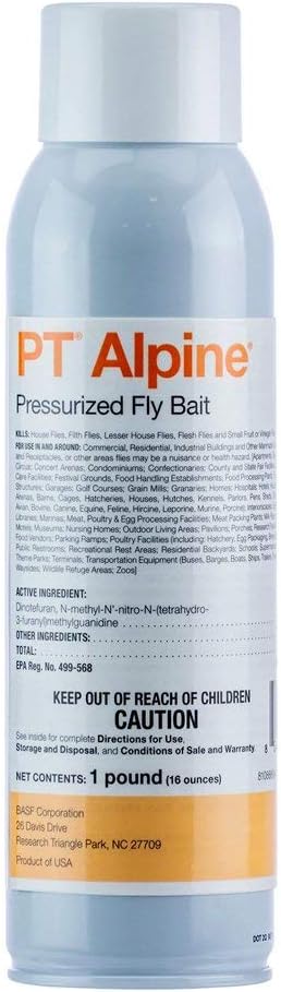BASF PT Alpine Fly Bait, Fast Acting and Long Lasting Up to 30 Days, Ready to Use Pest Control Spray for House Flies, Fruit Flies, 16 Ounce