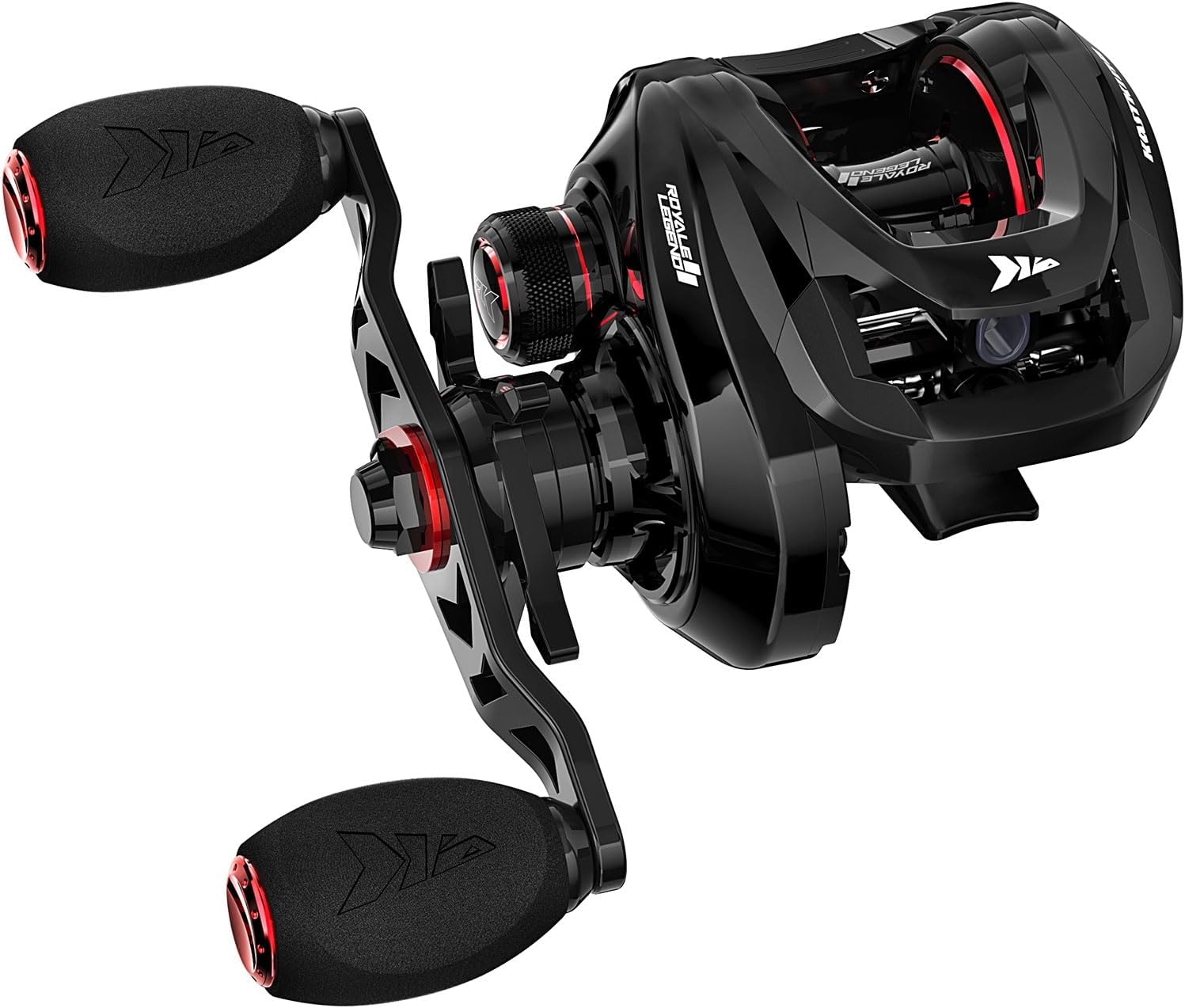 KastKing Royale Legend II Baitcasting Reels, New Compact Design Baitcaster Fishing Reel, 17.64LB Carbon Fiber Drag, Cross-Fire 8 Magnet Braking System, Available in 5.4:1 and 7.2:1