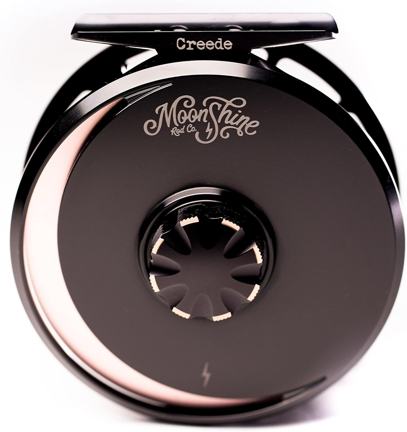 Moonshine Rod Co. The Creede Fly Fishing Reel. Fully Machined Large Arbor with Sealed Carbon Disk Drag