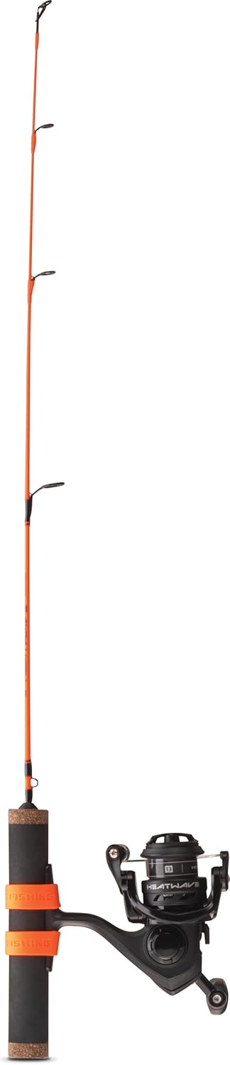 13 Fishing Heatwave Ice Combo 24″ UL (Ultra Light), Ice Fishing Rod and Reel Combo, Sensitive Action for Panfish, Crappie, and Perch